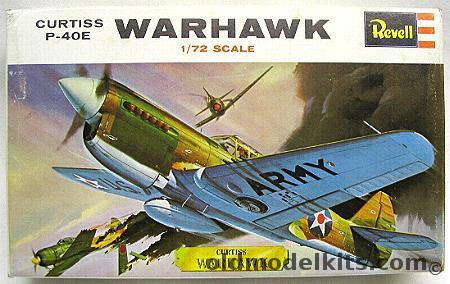 Revell 1/72 Curtiss P-40E, H623-70  plastic model kit